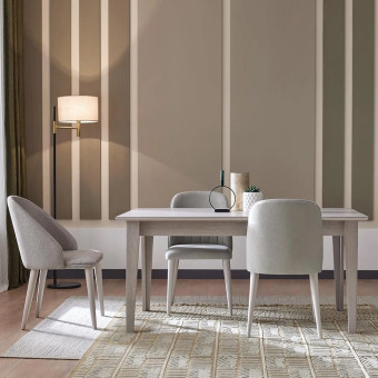 Стол обеденный раздвижной ENZA HOME Коллекция BASEL (БАЗЕЛЬ) арт. EH59452