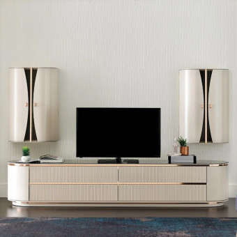 ТВ блок с ящиком (пудра) ENZA HOME VIENNA EH36805