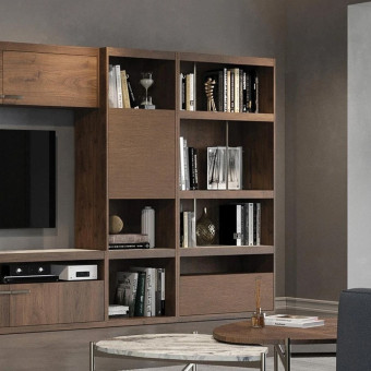 ТВ модуль Книжный шкаф ENZA HOME Коллекция PAVIA (ПАВИА) арт. EH67027