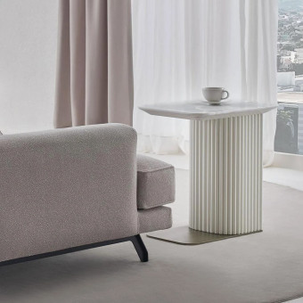 Приставной столик мрамор ENZA HOME Коллекция DALLAS (ДАЛЛАС) арт. EH68281