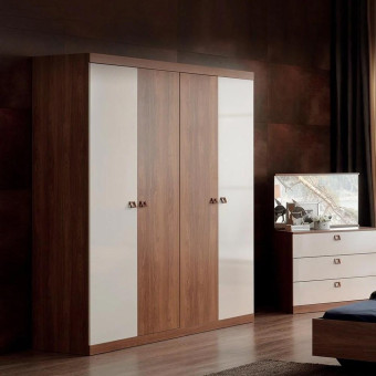 Шкаф с дверцами 4 двери ENZA HOME MISTRAL EH30667