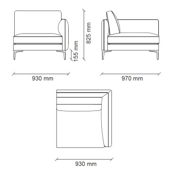 1 местный модуль левый ENZA HOME PARMA EH72519
