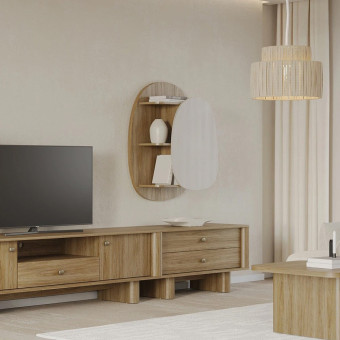 ТВ модуль настенный ENZA HOME Коллекция PERGE (ПЕРГЕ) арт. EH73917