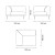 Угловой правый (K4) ENZA HOME Коллекция EMOTICON (ЭМОУШН) арт. EH71942
