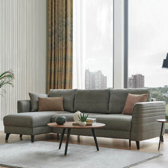 Диван угловой большой ENZA HOME Коллекция GRACE (ГРЭЙС) арт. EH69717