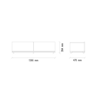 ТВ тумба с ящиками ENZA HOME Коллекция DORIAN (ДОРИАН) арт. EH36817