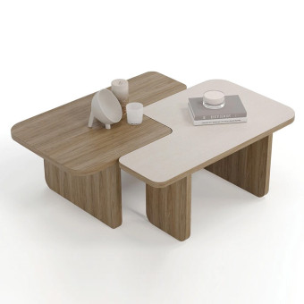 Стол журнальный 2 шт ENZA HOME Коллекция PERGE (ПЕРГЕ) арт. EH73920