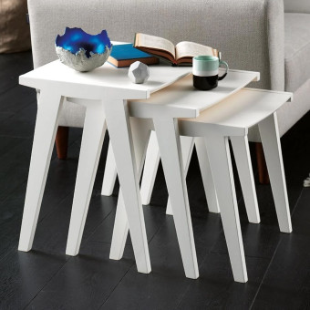 Стол журнальный (белый) ENZA HOME LORA EH30601