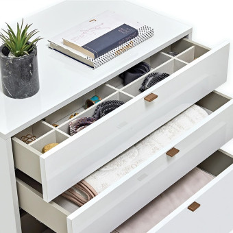 Комод с 3 ящиками (белый) ENZA HOME Коллекция LEGATO (ЛЕГАТО) арт. EH59505