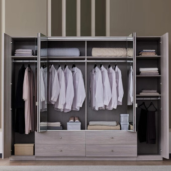 Шкаф 6 складных дверей ENZA HOME BASEL EH59481