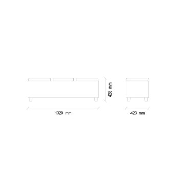 Банкетка ENZA HOME NETHA EH21974