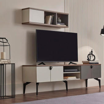 ТВ модуль настенный ENZA HOME Коллекция CORDELL (КОРДЕЛЛ) арт. EH57626