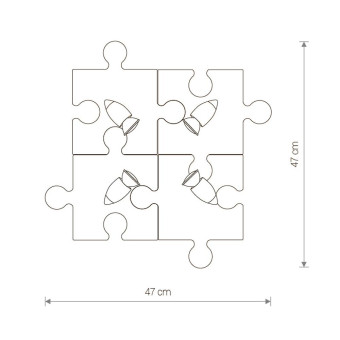 Настенно-потолочный светильник Nowodvorski Puzzle 9728