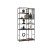 Книжный шкаф (серый) ENZA HOME HAMPTON EH67070