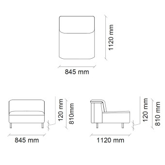 Фиксированный без подлокотников 80 JEREZ EH70058