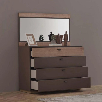 Комод (серый) ENZA HOME POLKA EH67061