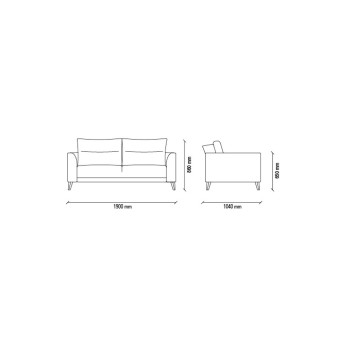 Диван двухместный ENZA HOME Коллекция ALTO (АЛТО) арт. EH57170