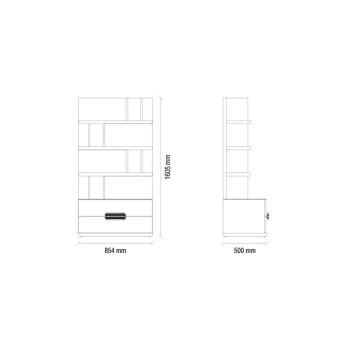 ТВ модуль с полками ENZA HOME GIORNO EH51062