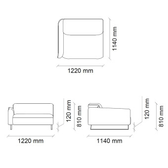 Фиксированный с правым подлокот. 100 JEREZ EH70119