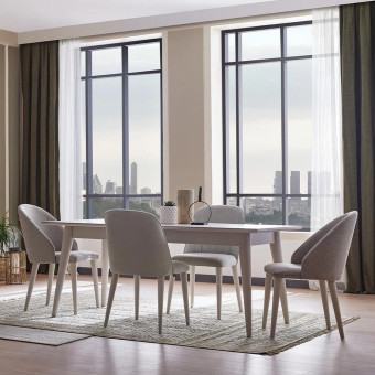 Стол обеденный с ножками ENZA HOME BASEL EH59453