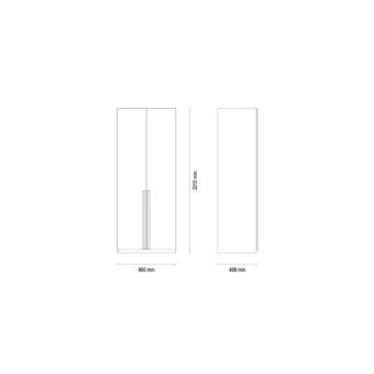Шкаф 2 двери Версия 1 ENZA HOME ORLANDO EH46525
