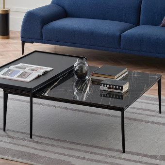 Стол журнальный квадратный ENZA HOME RIGA EH61301