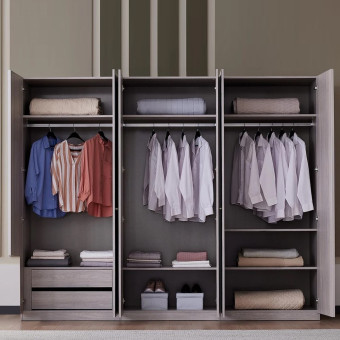 Шкаф с дверцами 6 дверей ENZA HOME BASEL EH59482