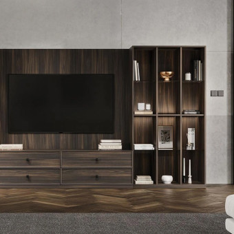Шкаф книжный ENZA HOME Коллекция PARMA (ПАРМА) арт. EH68326