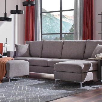 Диван угловой большой ENZA HOME LINEA EH60913