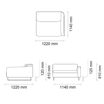 Фиксированный с левым подлокот. 100 JEREZ EH70079