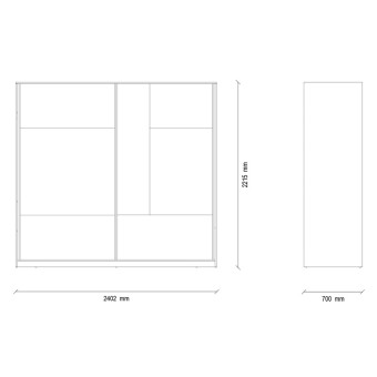 Шкаф-купе (240 см) ENZA HOME LORETO EH57653