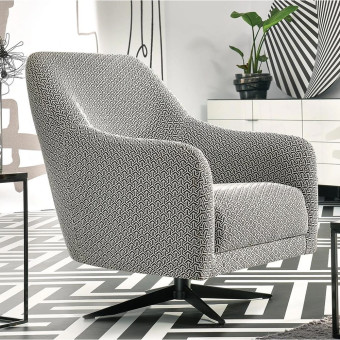 Кресло вращающаяся ножка ENZA HOME MAISON EH56132