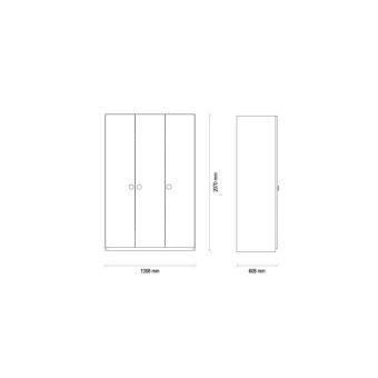Шкаф 3 двери с зеркалом ENZA HOME ORLANDO EH50884