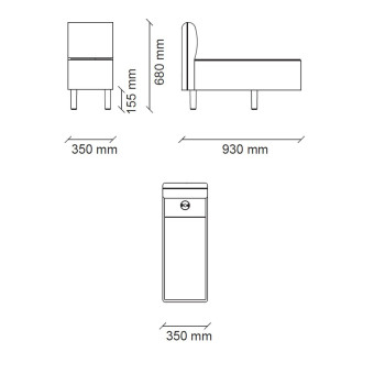 Модуль кофейного столика ENZA HOME PARMA EH72530