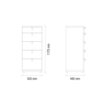 Комод высокий ENZA HOME CORDELL EH57714