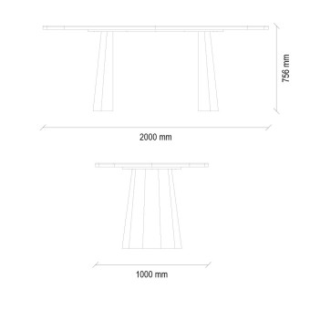 Стол обеденный ENZA HOME Коллекция LEGATO (ЛЕГАТО) арт. EH59465