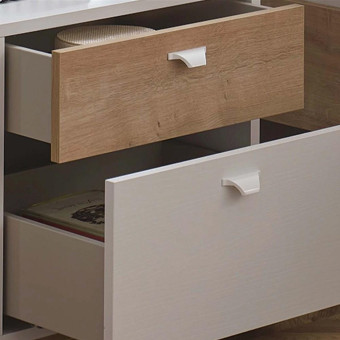 Тумба прикроватная (белый) ENZA HOME POLKA EH56252