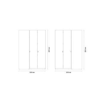 Шкаф угловой (серый) ENZA HOME POLKA EH59224