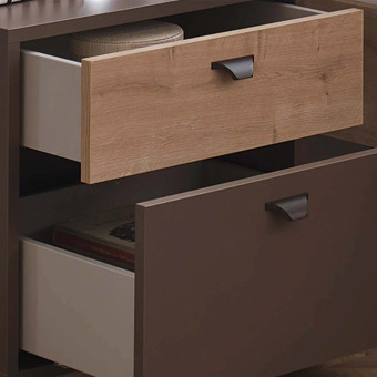 Тумба прикроватная (серый) ENZA HOME POLKA EH67072