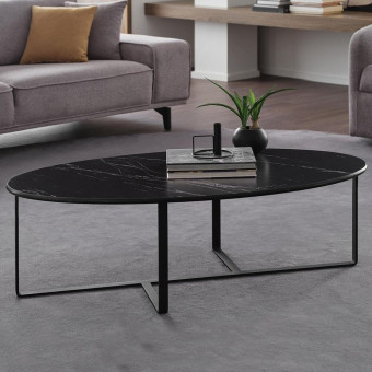 Журнальный столик элипс ENZA HOME Коллекция PADME (ПАДМЕ) арт. EH67570