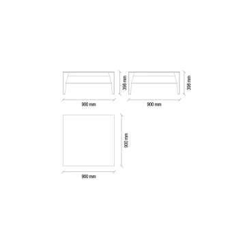 Стол журнальный большой ENZA HOME NETHA EH21931