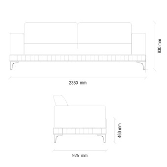 Диван кровать трехместный ENZA HOME PAVIA EH57277