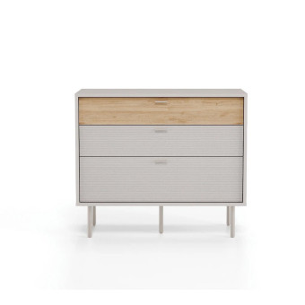 Комод с 3 ящиками (белый) ENZA HOME Коллекция CANTE (КАНТЭ) арт. EH69357