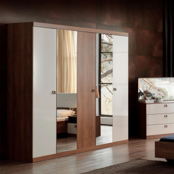 Шкаф с дверцами 5 дверей ENZA HOME Коллекция MISTRAL (МИСТРАЛ) арт. EH30666
