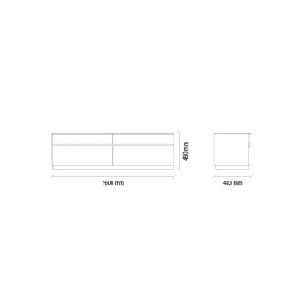 ТВ тумба, модуль нижний ENZA HOME VALDERA EH57641