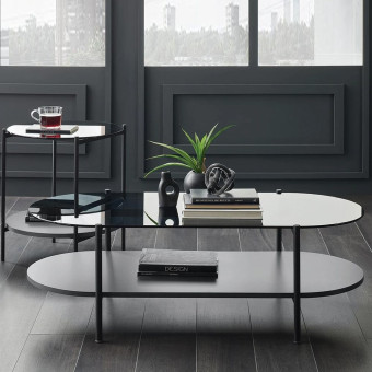 Стол журнальный овальный ENZA HOME Коллекция RIOSA (РИОСА) арт. EH68114