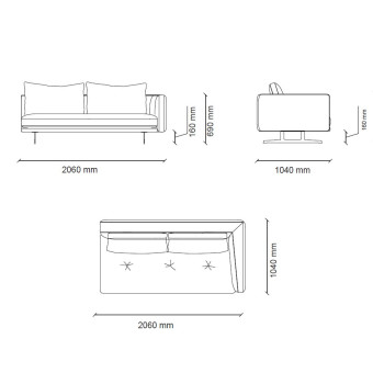 2 местный прямой левый ENZA HOME DAKAR EH72410