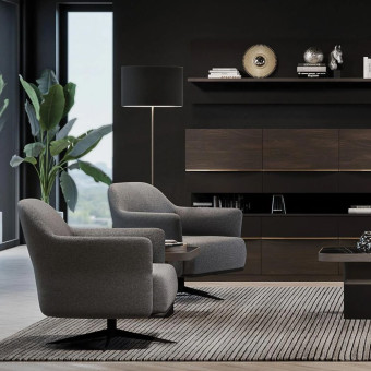 Кресло вращающаяся ножка ENZA HOME MARION EH67495