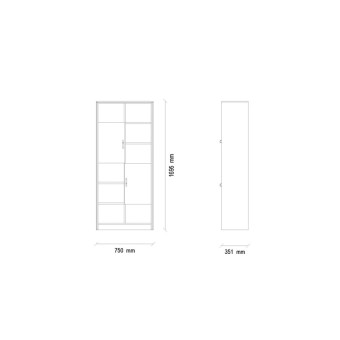 Книжный шкаф ENZA HOME NETHA EH50896