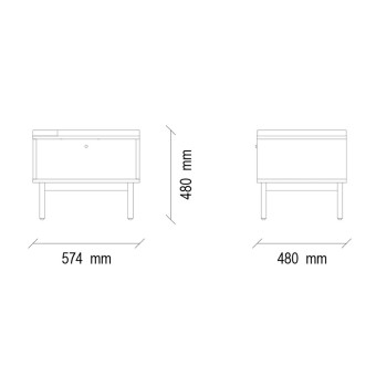 Тумба прикроватная ENZA HOME LORETO EH57661